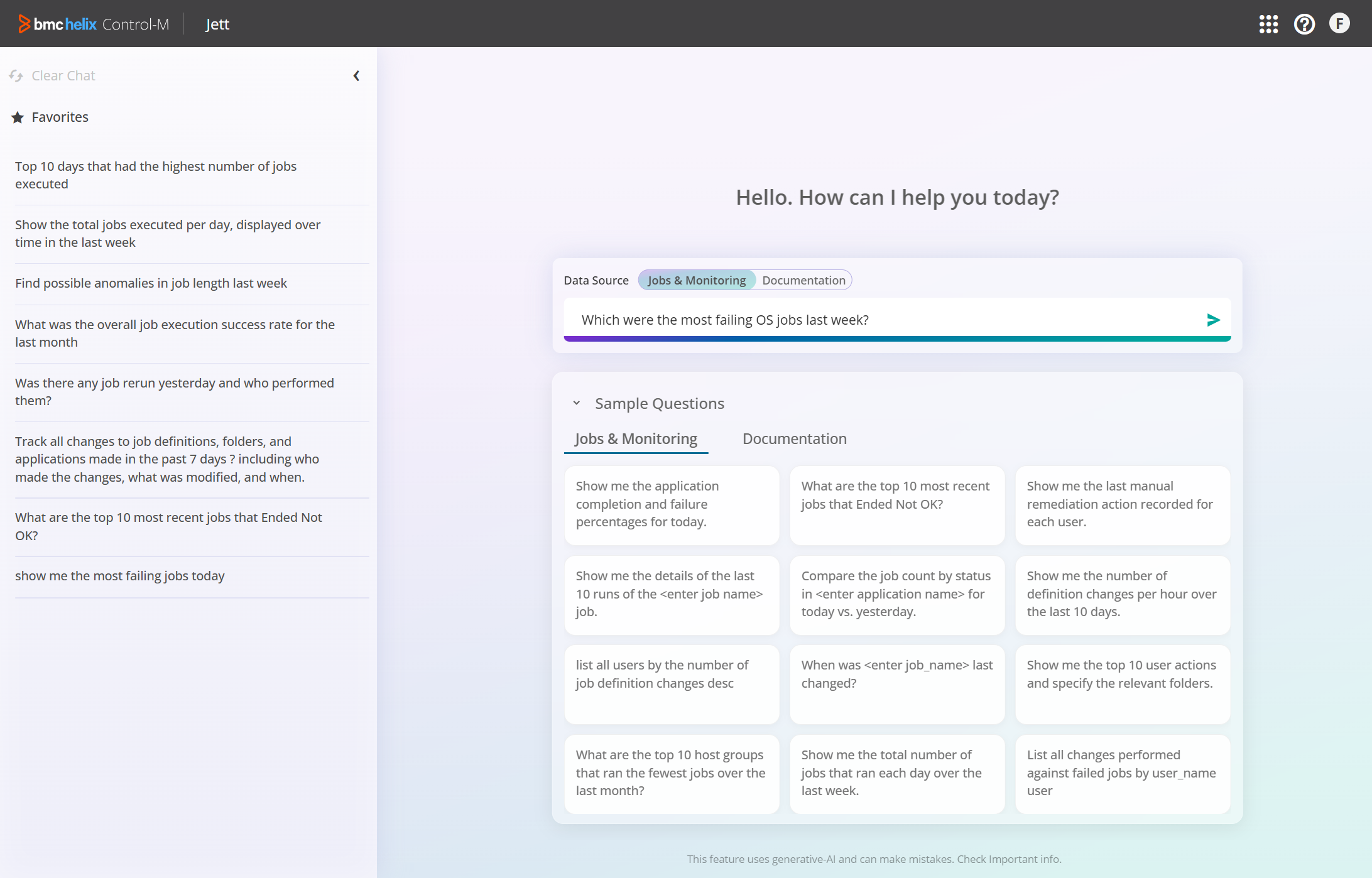 Abbildung 3: Reduzieren Sie die mittlere Auflösung mit dem KI-Assistenten für Control-M SaaS