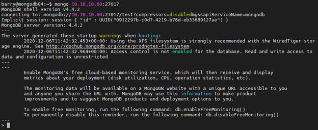 MongoDB Docker Compose 6.1 – externe Verbindungen