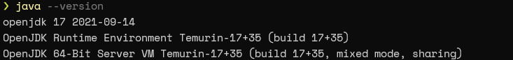 OpenJDK-Konsole