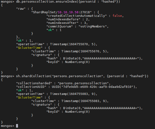 Erstellung des Sharding-Datensatzes 4