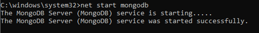 Start des MongoDB-Servers