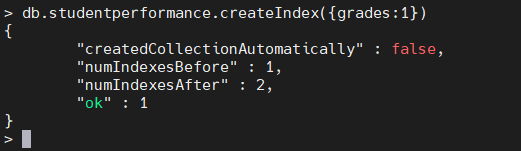 Erstellung eines Multischlüssel-Index in MongoDB.