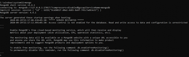 Einsatz von MongoDB-Shell