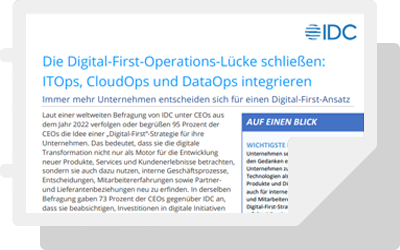 IDC Spotlight Closing the Digital-First Operations Gap