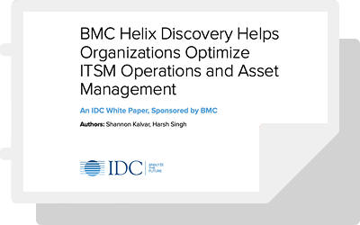 BMC Helix Discovery Helps Organizations Optimize ITSM Operations and Asset Management