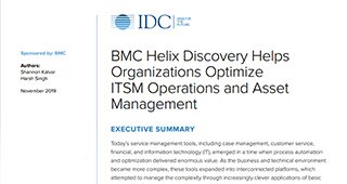 Analyst report: BMC Helix Discovery Helps Organizations Optimize ITSM Operations and Asset Management 