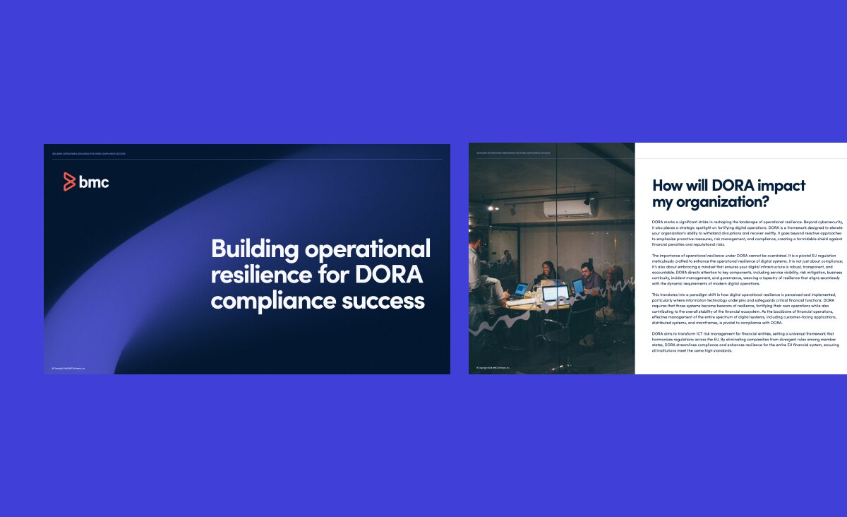 Building operational resilience for DORA compliance success