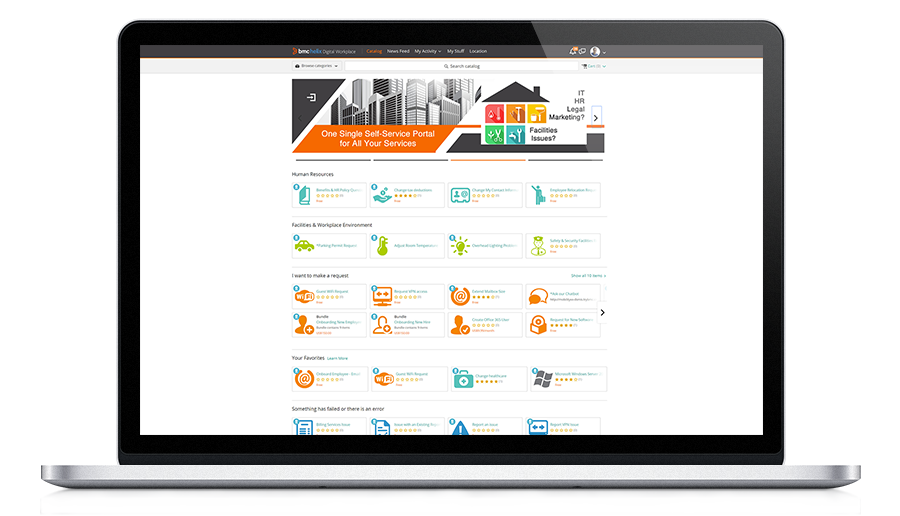 Zentrale Anlaufstelle für alle Unternehmensservices